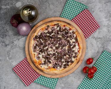 Kavurmalı Pizza (25 cm)  | 310,00
