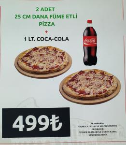 2 Adet Dana füme (25 cm) + ! litre İçecek | 499,00